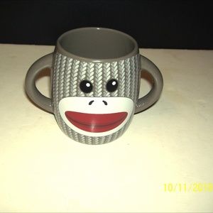 Sock Monkey Lover Double Handled Mug
